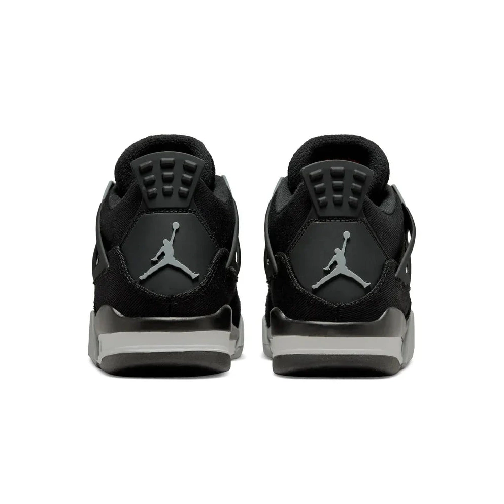 Black Retro Air Jordan Canvas GS 4 0822